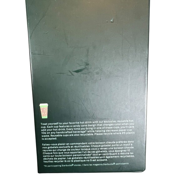 NEW Starbucks Color‎ Changing Hot Cups 5-Pack 2020 Candy Cane Christmas - Picture 4 of 7